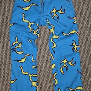 Golf Wang Blue and Yellow Flame Chinos